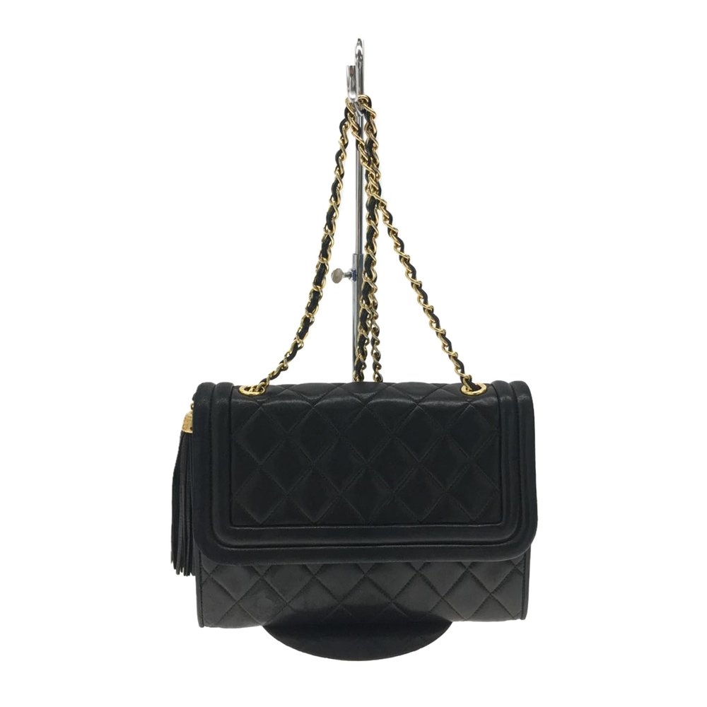Chanel Leather Tassel Matelasse Shoulder Bag